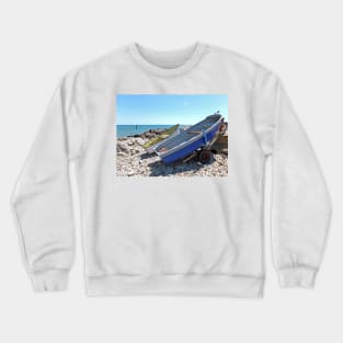 Boats on the Beach Crewneck Sweatshirt